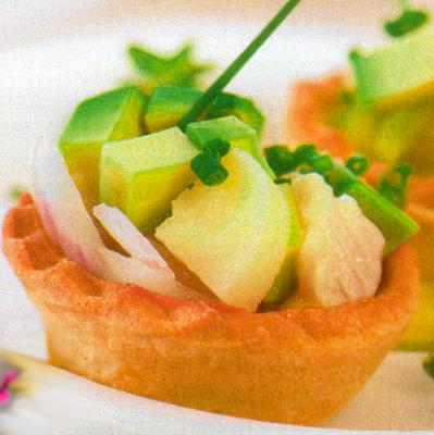 Minitartelettes de poisson fumé