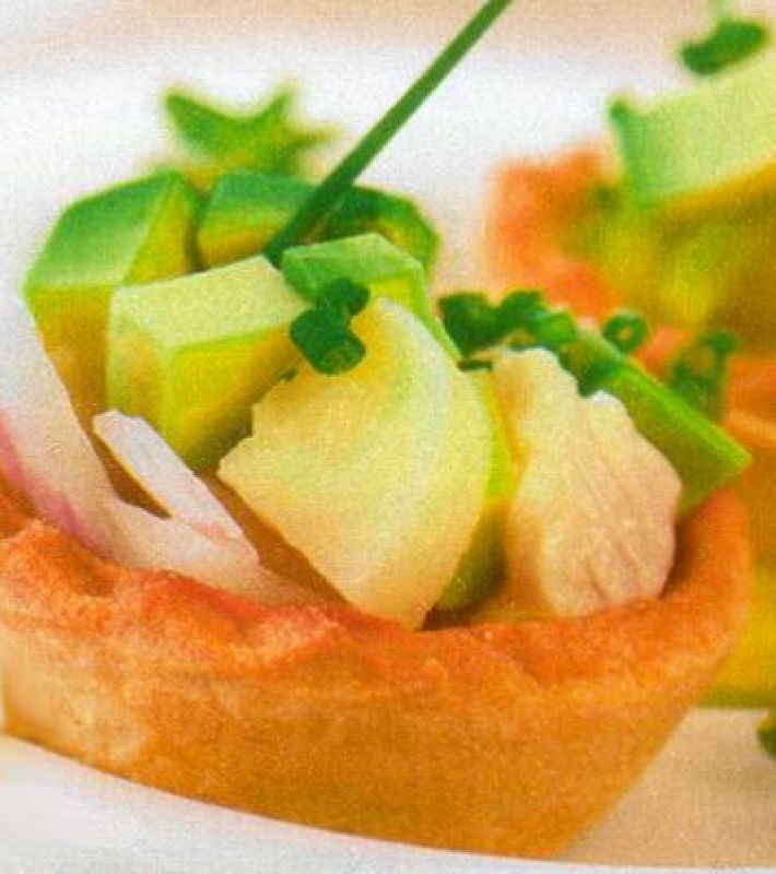 Minitartelettes de poisson fumé