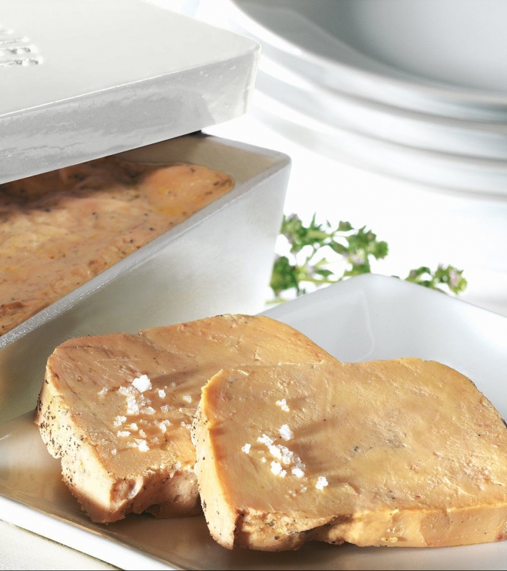 Terrine de foie gras de canard mi-cuit à l'Armagnac