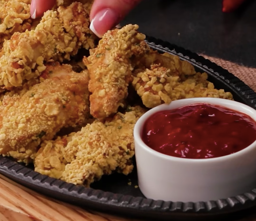 Nuggets croustillants panés aux flocons de maïs