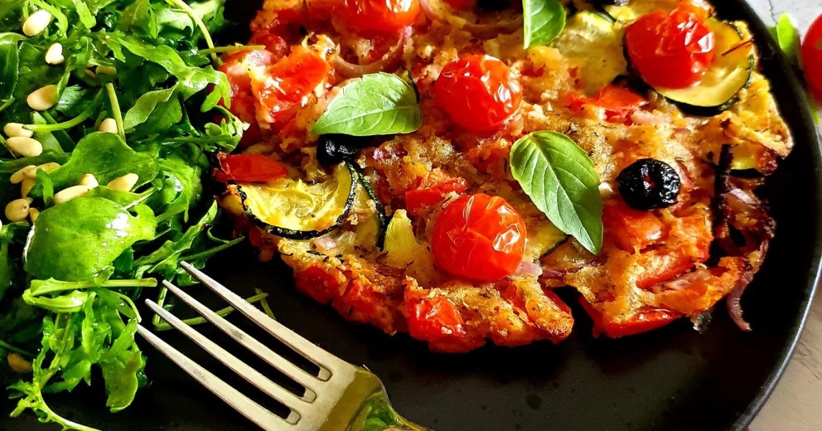 Pains de tomates, courgettes et oignons