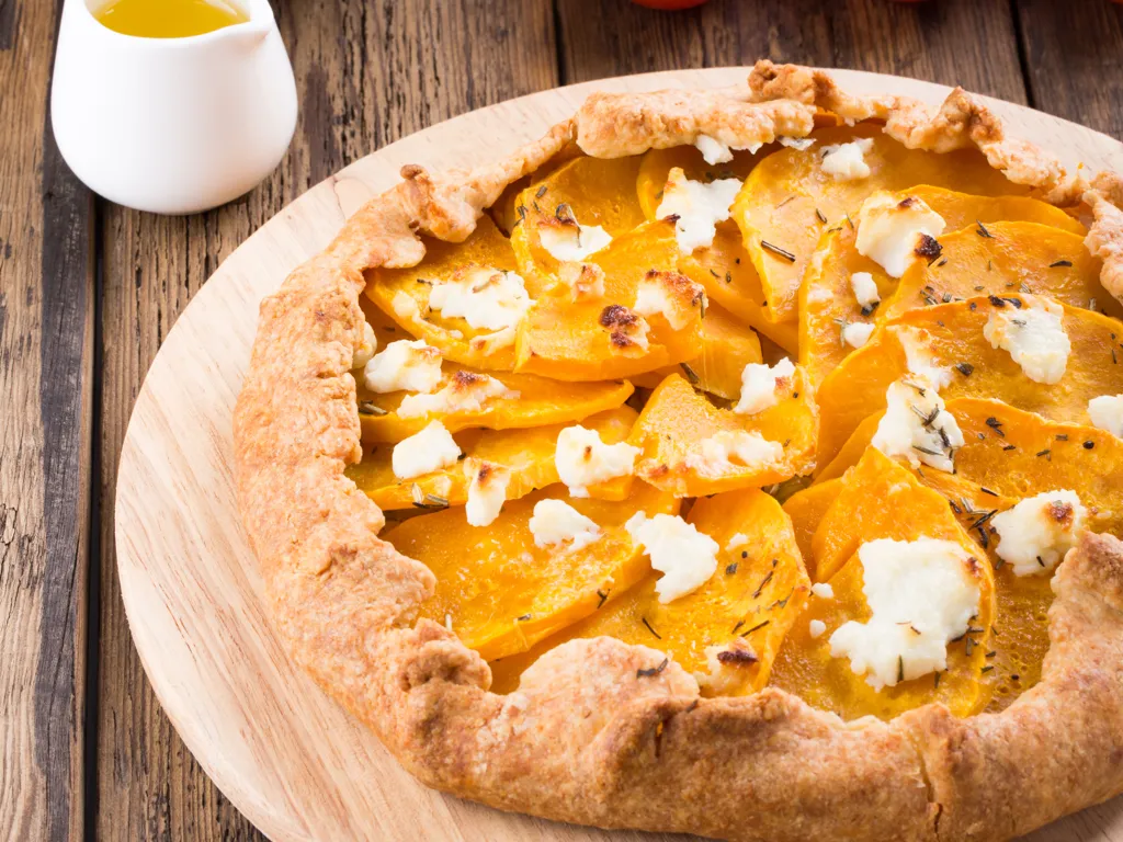 Tarte au potimarron et roquefort