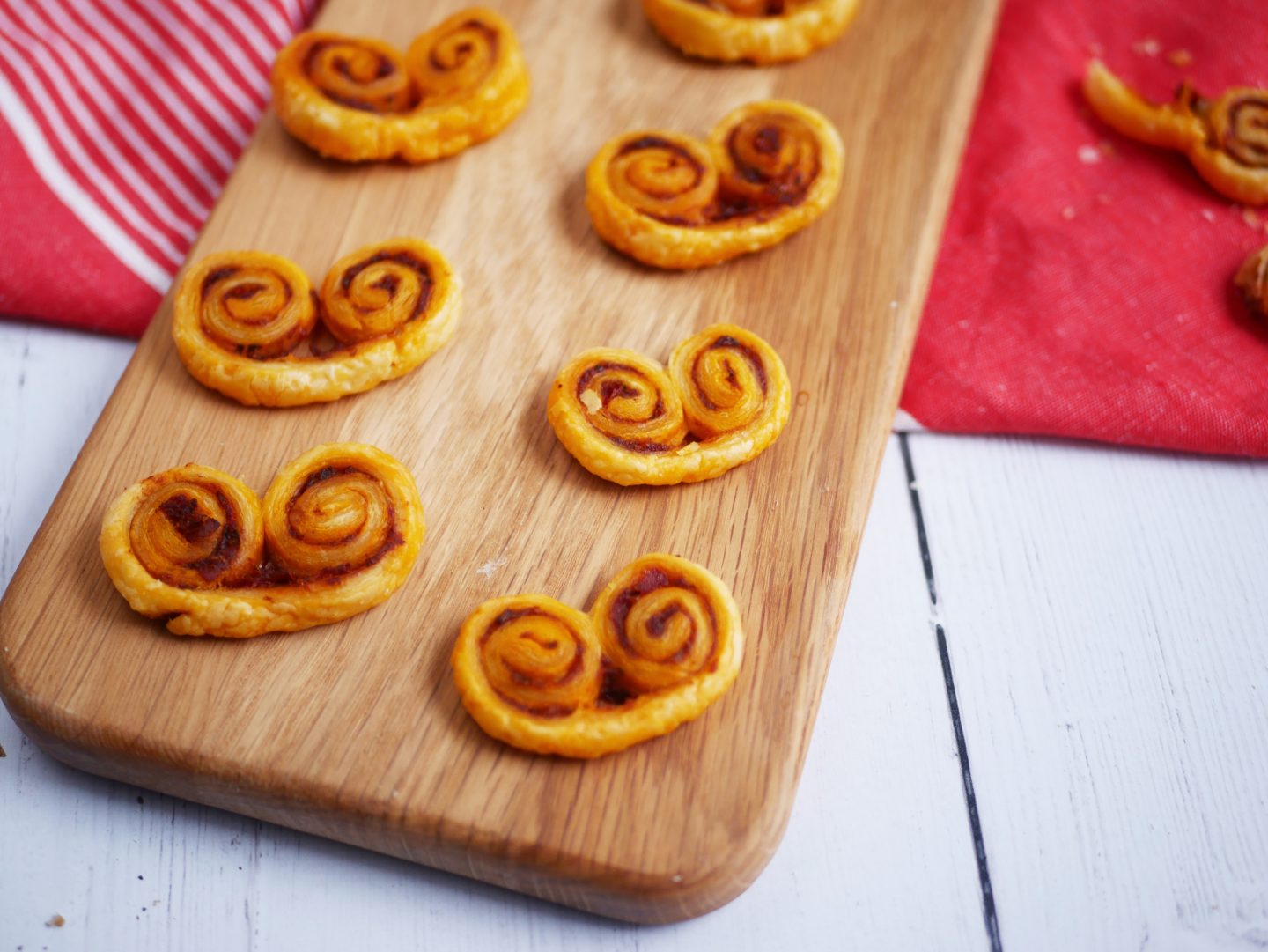 Palmiers apéritif au pesto rosso