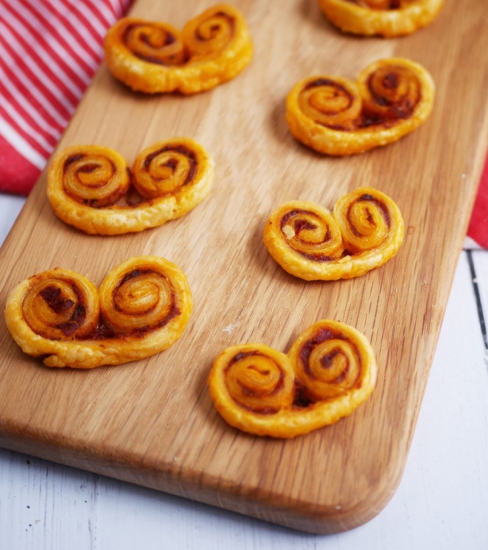Palmiers apéritif au pesto rosso