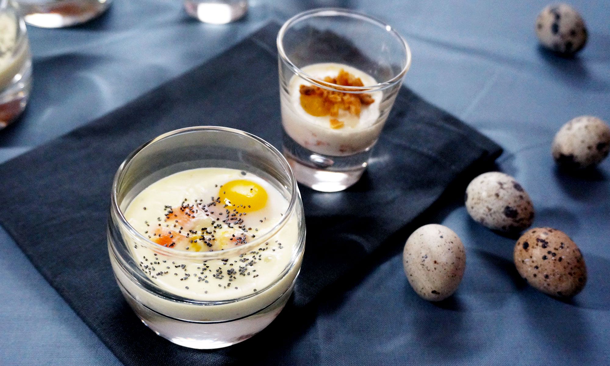Oeufs de caille cocottes