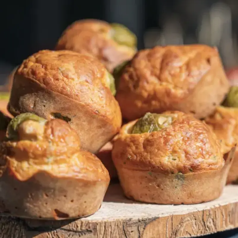 Muffins aux olives vertes