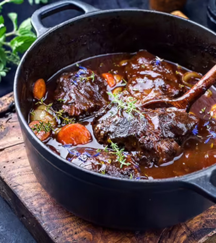 Joue de boeuf façon Bourguignonne