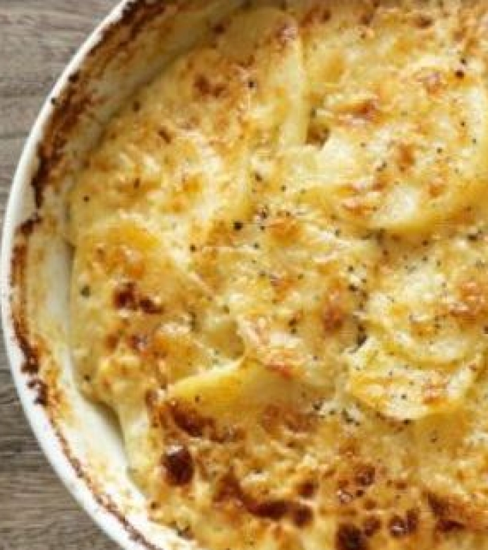 Gratin de pommes de terre au hareng fumé