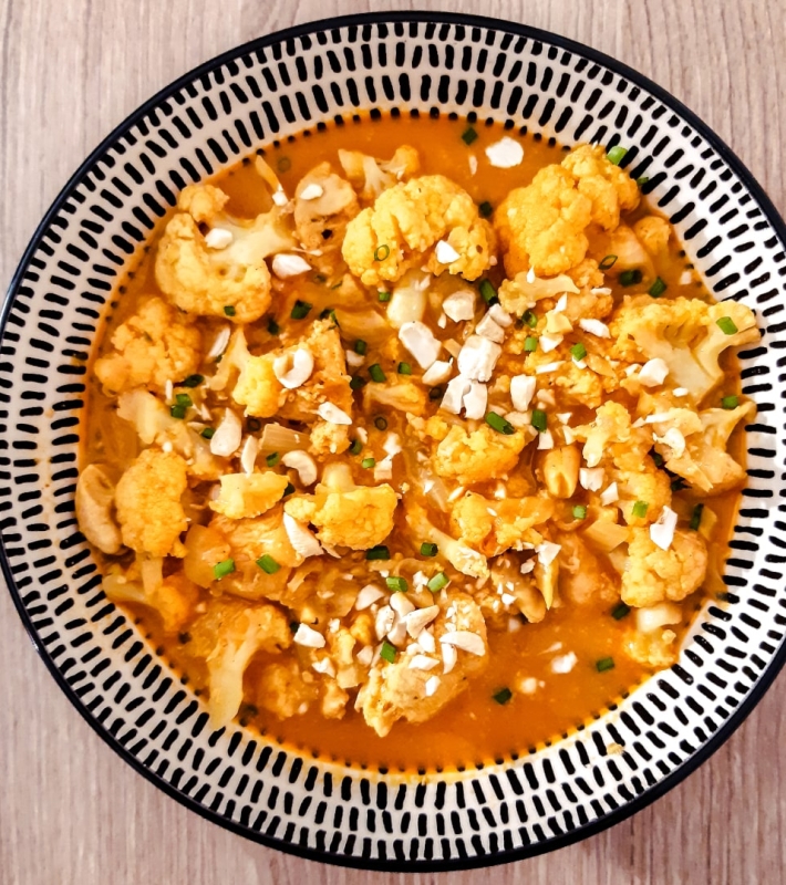 Curry de chou-fleur au poulet